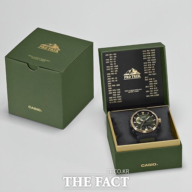 다카이치 사나에 일본 총리가 이재명 대통령에게 선물한 카시오 손목시계. /청와대