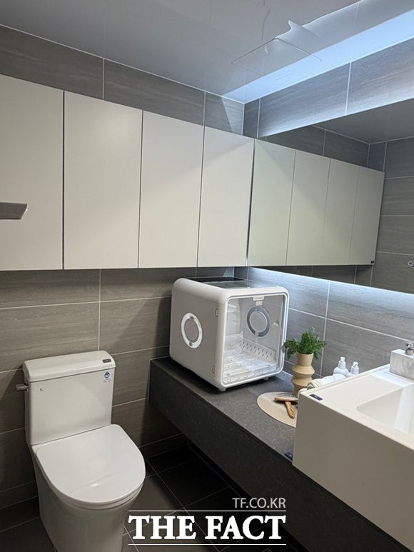 펫테리어 옵션을 선택하면 반려견 전용 욕실이 적용된다. /공미나 기자