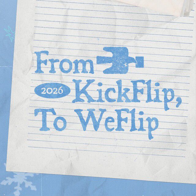 킥플립의 데뷔 1주년 기념 싱글 'From KickFlip, To WeFlip'에는 'Hyper Slide'와 'Good Night'가 수록됐다./JYP엔터테인먼트