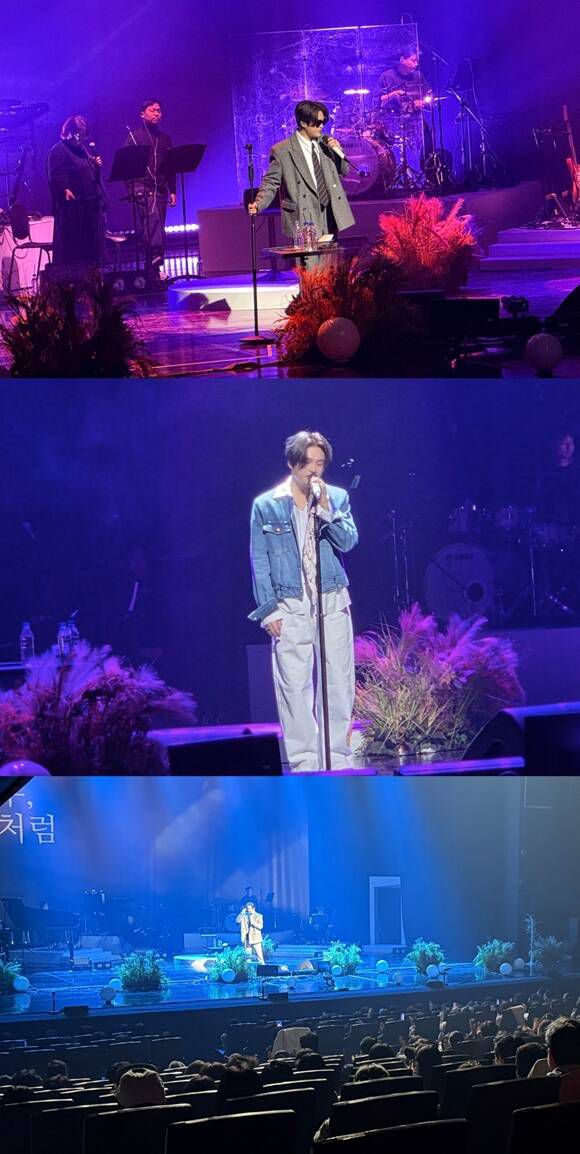 김기태는 최근 부산 영화의전당 하늘연극장에서 콘서트 '하루, 숨처럼'을 성황리에 개최했다. /JMG(더블엑스엔터테인먼트)