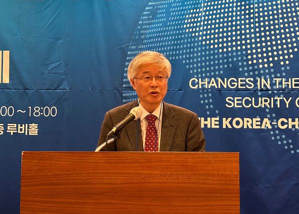 원광대 한중관계연구원장 김정현교수, 축사(사진=원광대학교 제공)