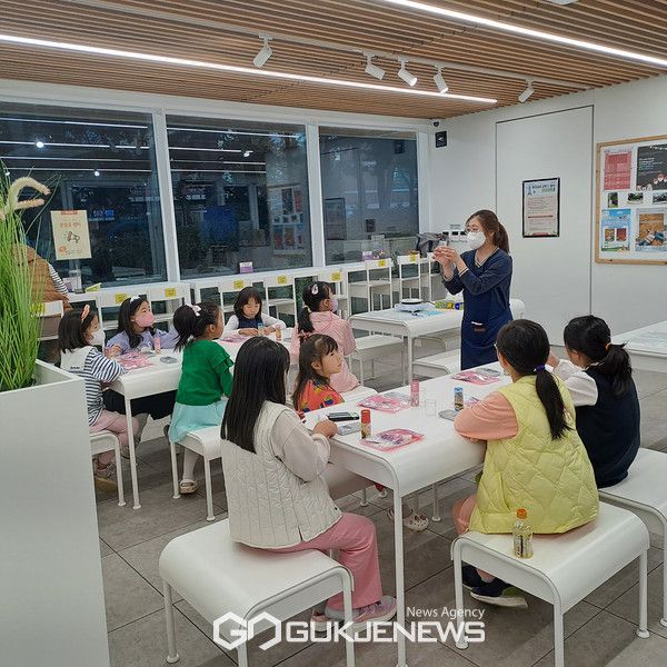 양천구 파리공원 아동 공예 프로그램 현장 [사진제공=양천구청]