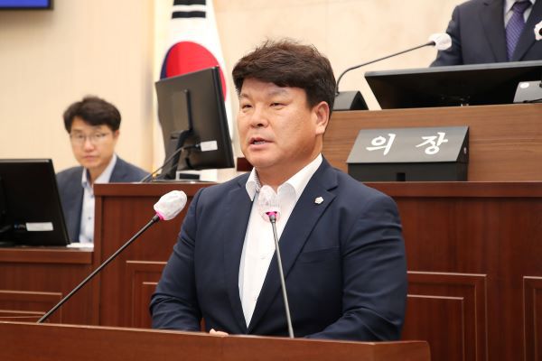 조영도 산업건설위원장 당선 인사.