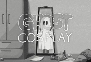 영산대학교 만화애니메이션학과 4학년 윤주연 학생의 애니메이션 수상작 '고스트 코스프레' 캡처