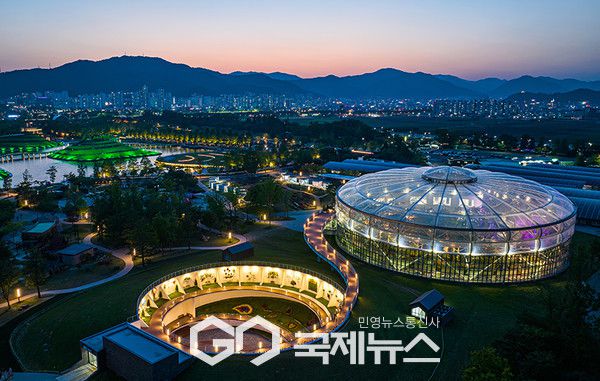 순천만정원박람회장 야간 전경. ⓒ 전남도
