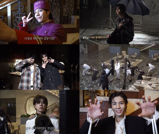 정동원 키다리의 선물 촬영 비하인드 / 사진출처 쇼플레이엔터테인먼트