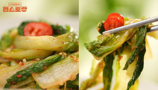 이찬원 - '얼갈이 간장무침' 레시피 / KBS 제공
