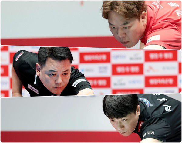 국내 최강의 트로이카 '헐크' 강동궁(SK렌터카), '슈퍼맨'·조재호(NH농협카드), ·'승부사' 최성원(휴온스)/@PBA