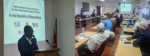 지난 20일, 현지 드론 교육 착수식 현장/제공=부산테크노파크