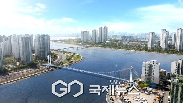 (자료/시흥시) 배곧~월곶 경관육교(보도교) 조감도 조감뷰