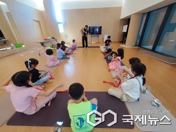 놀이 명상 운영 모습.(제공=영동군청)