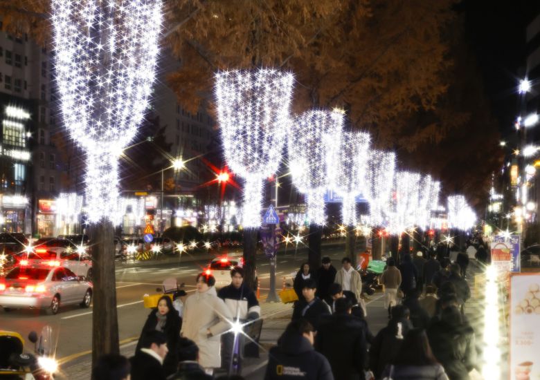 ‘2025 유성온천 크리스마스 축제’가 오는 7일까지 유림공원 일원에서 개최된다. / 유성구 제공