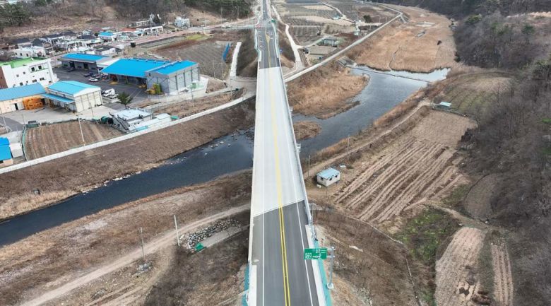 국도 34호선 안동~영덕 도로 개량 사업 구간.(사진제공=영덕군)