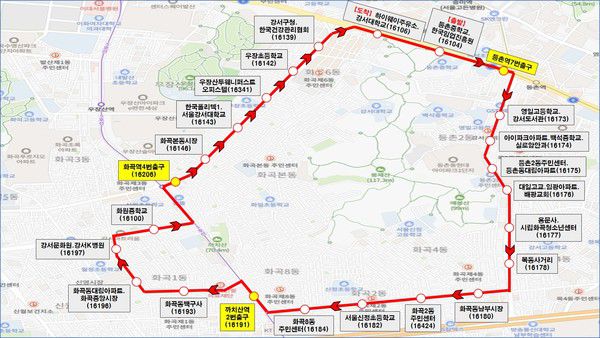 버스 노선 [사진제공=강서구청]