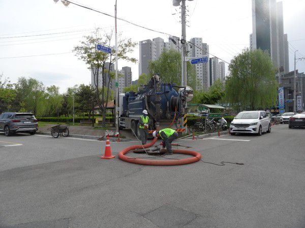 거창군 여름철 호우대비 상하수도 시설물 점검 자료사진