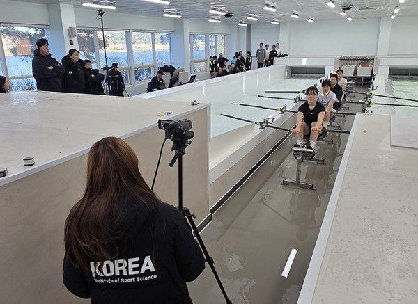 2026년 조정국가대표 후보선수 동계합숙훈련 모습(사진=충주시)