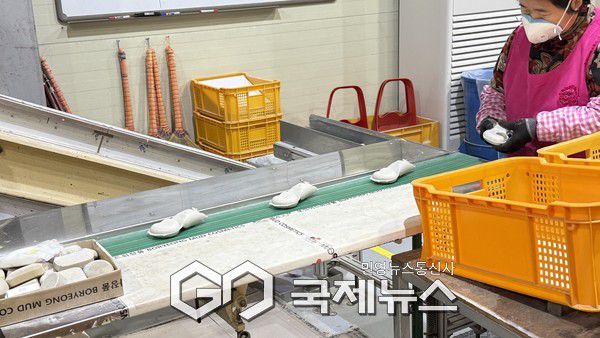 머드비누 생산. 사진=보령시