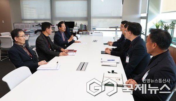 (사진제공=울산시) 도로교통공단 울산경남지부 지역 본부장 울산시청 내방