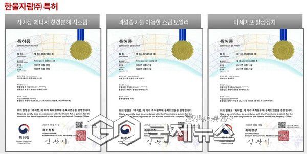 한울자람 주식회사의 특허현황(사진=한울자람(주))