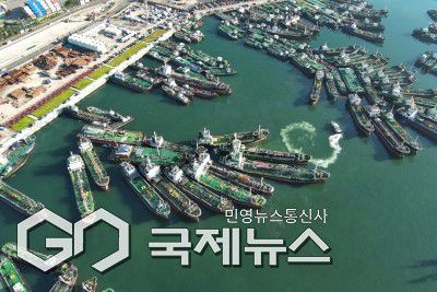 연안구조정 방제조치 모습/제공=부산해경