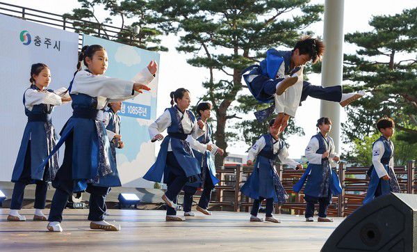 충주시립택견단 2026년 운영 계획 발표 한 장면 모습(사진=충주시)