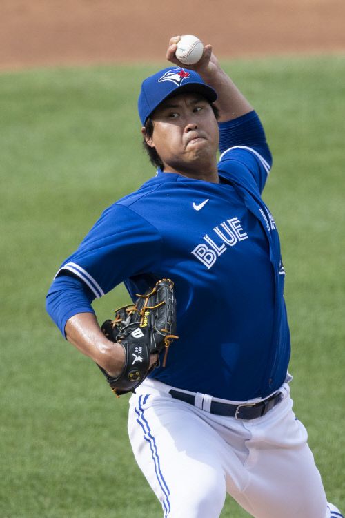 류현진의 가장 시급한 과제는 잃어버린 실전감각 회복이다. 워싱턴DC | UPI연합뉴스