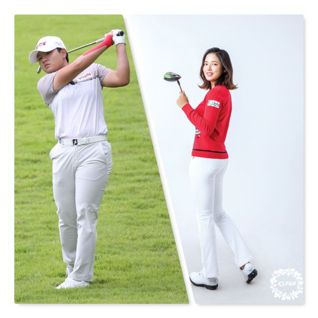 개명 후 건강과 실력을 되찾은 박서진(왼쪽)과 김송연. 제공=KLPGA