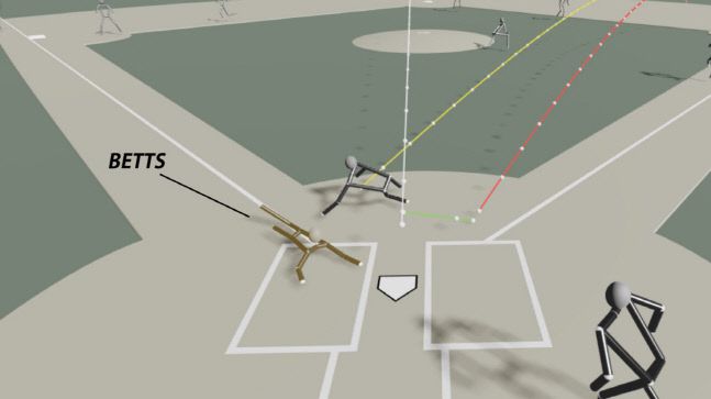 호크아이로 촬영한 경기 장면의 실제 노출 영상. 사진출처 | MLB닷컴 캡처