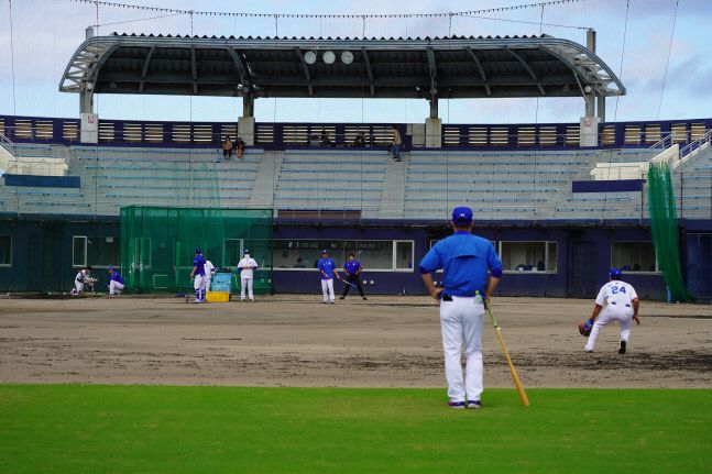 지난해 11월 삼성의 오키나와 마무리캠프 모습. 사진제공 | 삼성 라이온즈