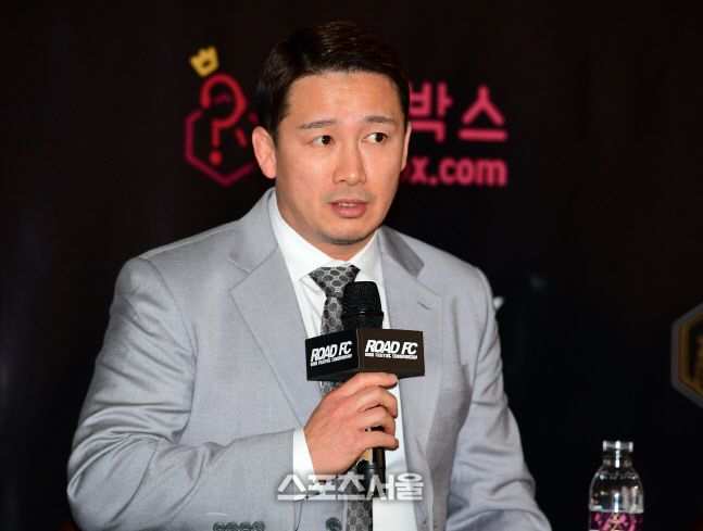 정문홍 회장이 기자회견에 앞서 인사말을 하고 있다. 이주상기자 rainbow@sportsseoul.com