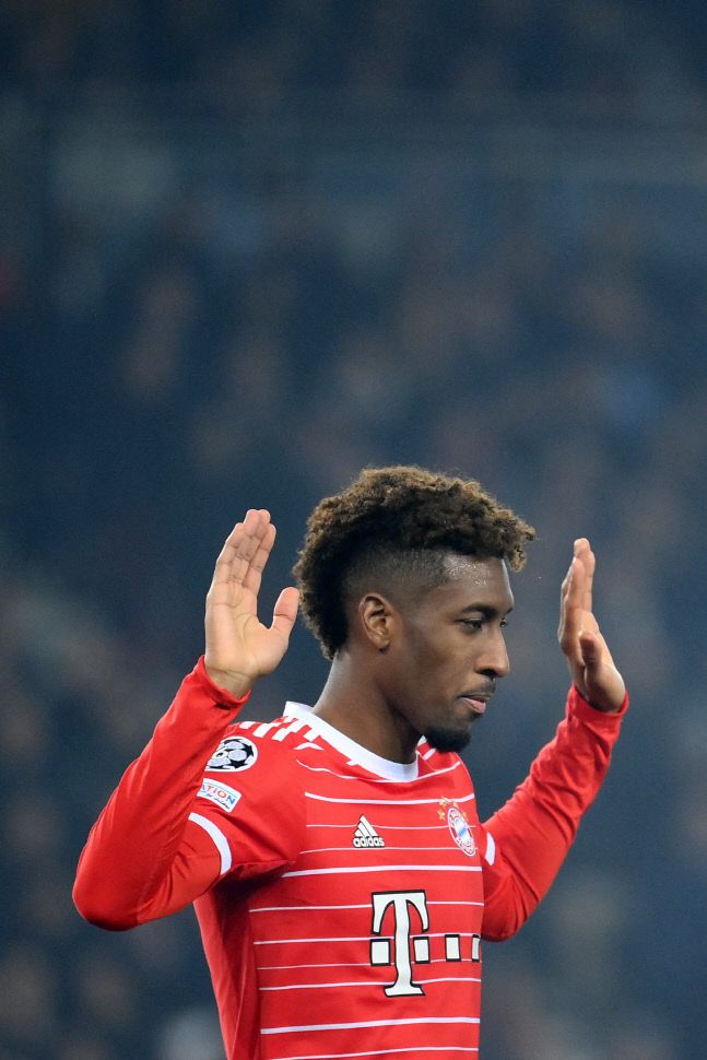 후반 8분 결승골을 넣은 킹슬리 코망의 조용한 골 세리머니. 파리|AFP 연합뉴스