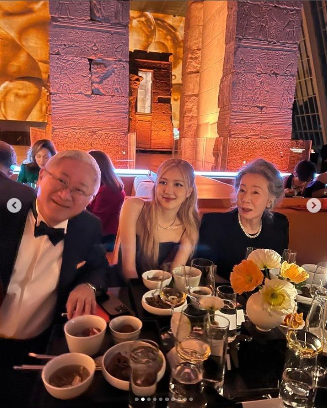 블랙핑크 로제와 윤여정(왼쪽부터) 출처| 로제 채널