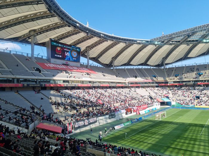 킥오프 한 시간 여를 앞둔 상암 모습. 상암 | 박준범기자