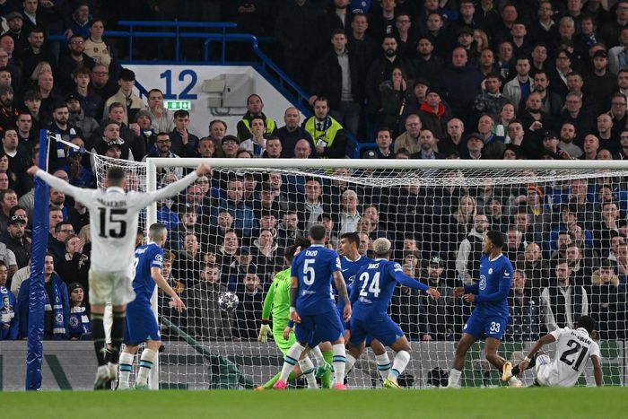 후반 13분 호드리고(21번)의 골 순간.  런던| AFP 연합뉴스