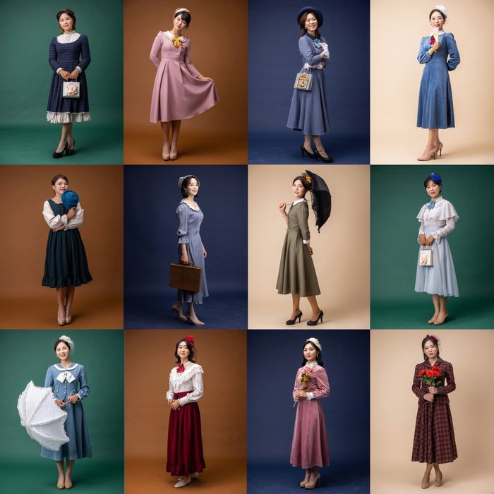 클래식 콘셉트로 촬영한 KLPGA 홍보모델. 사진제공 | KLPGA