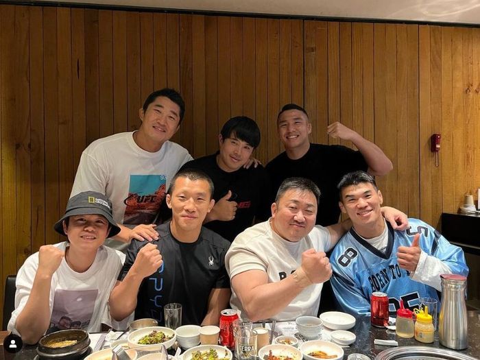 김동현, 이정원, 윤창민, 신종훈, 김상욱, 마동석, 고석현(왼쪽 위부터). 출처 | 김동현 채널