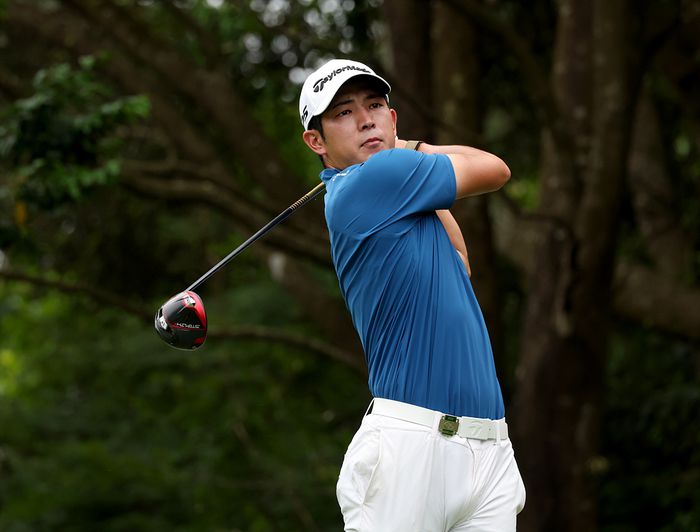 JGTO 샛별 나카지마 게이타가 18일 이쓰미GC에서 열린 하나은행 인비테이셔널 최종라운드에서 티샷하고 있다. 사진제공 | KPGA