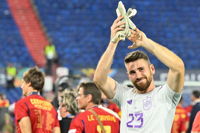 스페인의 골키퍼 우나이 시몬. 로테르담|AFP 연합뉴스