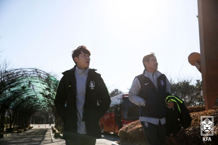 U-23 대표팀 시절의 김은중 감독과 차상광 코치.제공 | 대한축구협회