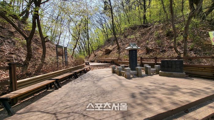 산림청 주관 국토녹화 50주년 기념 걷기 좋은 명품 숲길 경진대회에서 50선에 선정된 은이성지 애덕고개. 제공=용인시