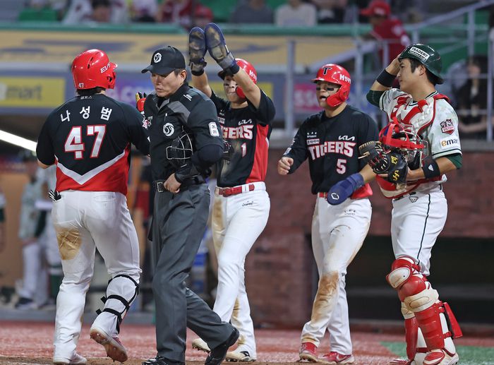 KIA 외야수 나성범이 1일 SSG전에서 9회초 3점 홈런을 터트렸다. 사진제공 | KIA타이거즈.