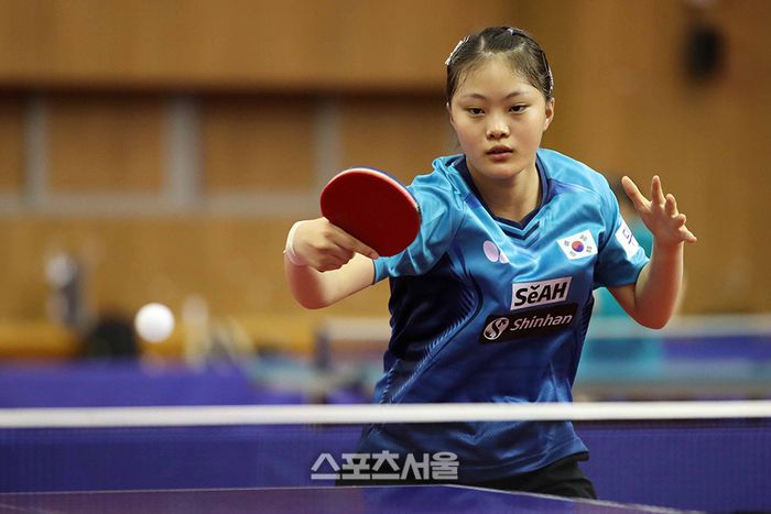 지난 8월 2023 동아시아청소년탁구대회 여자단식 은메달을 획득했을 때의 유예린. 대한탁구협회