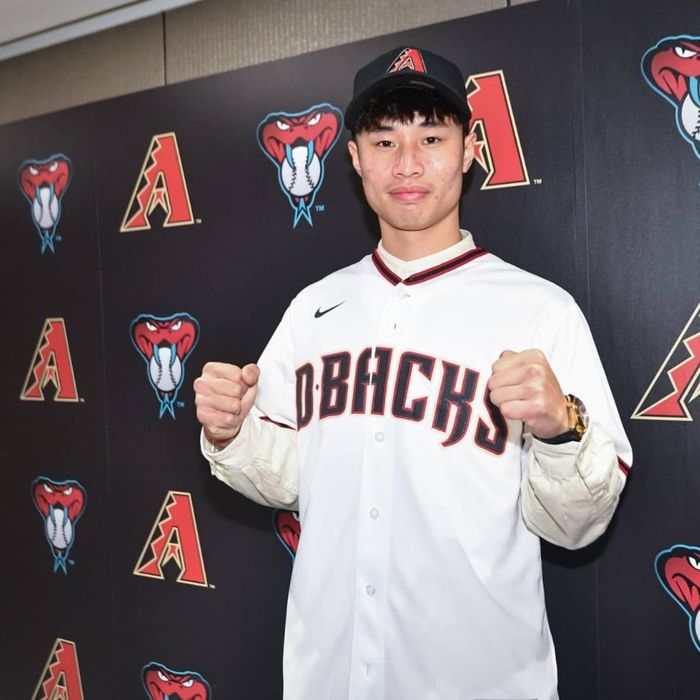 대만 린위민. 사진출처 | 애리조나 다이아몬드백스 X(예전 트위터)