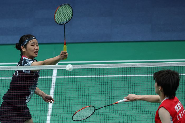 천위페이 상대하는 안세영. 항저우|연합뉴스