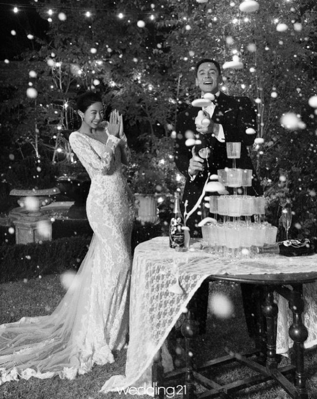 방송인 줄리엔 강-제이제이 커플. 사진 | 웨딩21