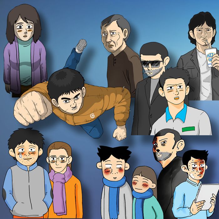 강풀 작가의 작품 속 캐릭터들. 사진|한국만화가협회