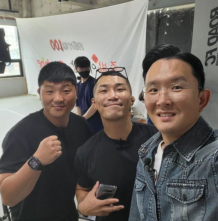 윤형빈, 박형근, 권아솔(오른쪽부터). 출처 | 윤형빈 채널