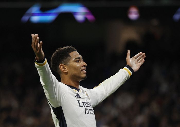 벨링엄의 골 세리머니. 마드리드|로이터 연합뉴스