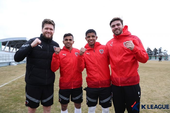 그랜트(왼쪽부터), 완델손, 오베르단, 제카. 제공 | 한국프로축구연맹