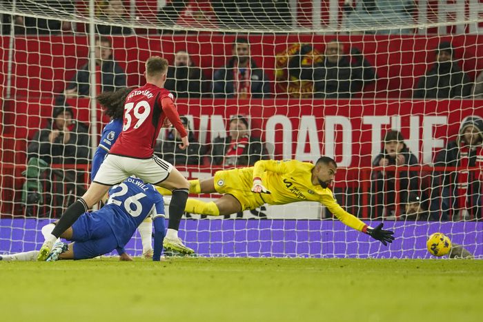 맥토미니의 전반 19분 선제골 순간. 맨체스터|AP 연합뉴스